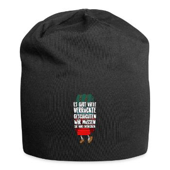 Reisen t- Shirt Backpacking Leidenschaft Urlaub - Jersey-Beanie - Schwarz - Vorne