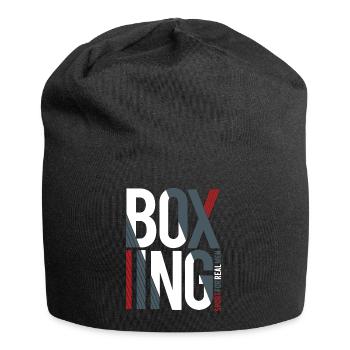 boxe - Bonnet en jersey - noir - Devant