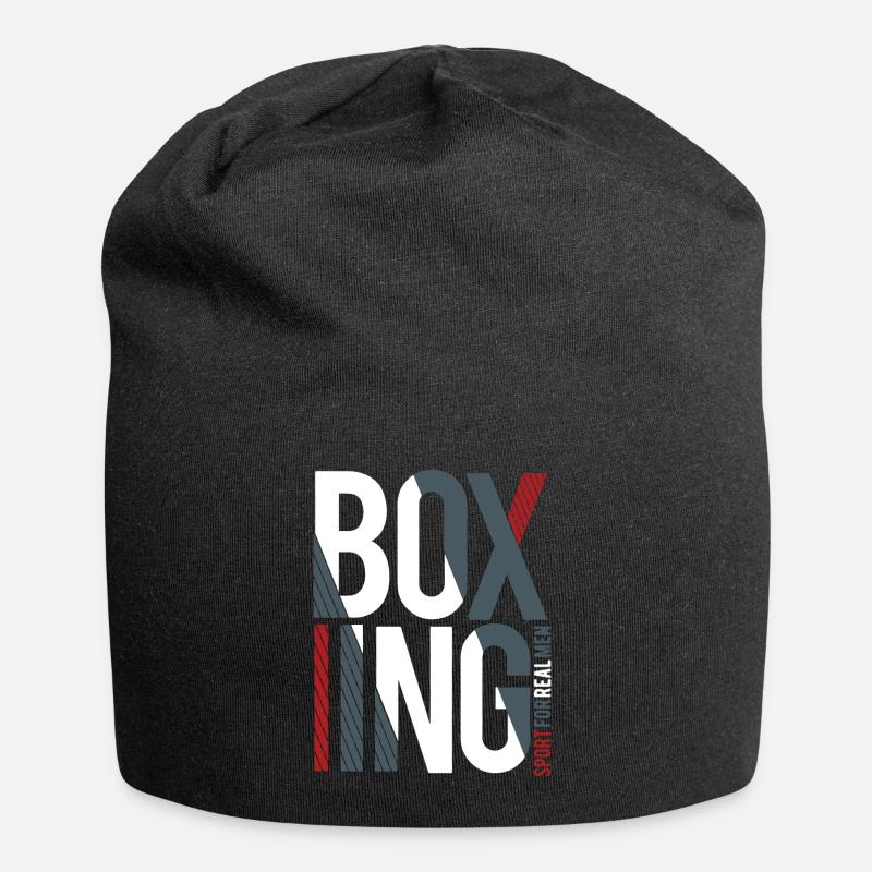 boxe - Bonnet en jersey - noir