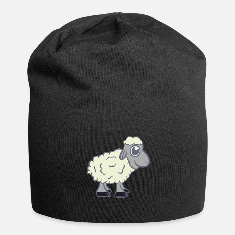 Doux mouton - Bonnet en jersey - noir