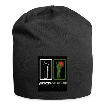 Cadeau de guerre de la marine de la police militaire des forces armées de Mariens - Bonnet en jersey - noir - Devant