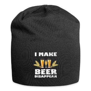 Bier lustiger BierSpruch mit Bier - Jersey-Beanie - Schwarz - Vorne