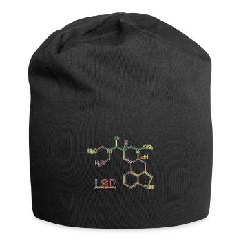 Acid LSD psychedelic drug molecule - Jersey Beanie - black - Front