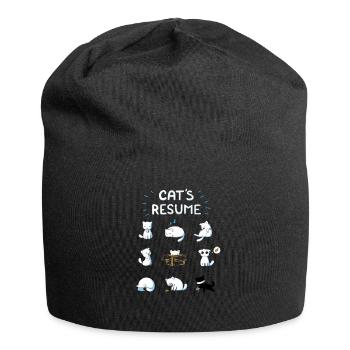 Les chats drôles vivent - Bonnet en jersey - noir - Devant