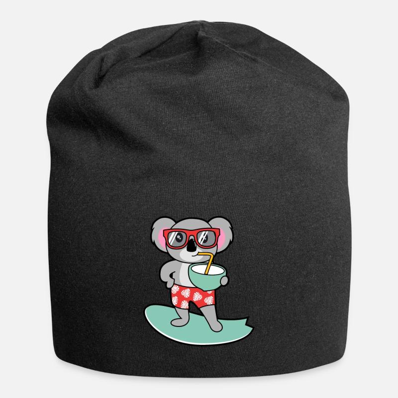 koala - Jersey-Beanie - Schwarz