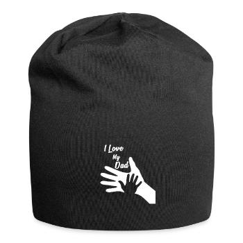 Vatertag, Shirt Geschenkidee I Love my Dad - Jersey-Beanie - Schwarz - Vorne