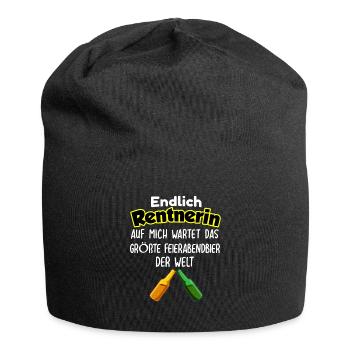 Endlich Rentnerin Pensionierung - Jersey-Beanie - Schwarz - Vorne