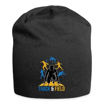 Leichtathletik - Jersey-Beanie - Schwarz - Vorne