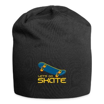 Skateboarder - Jersey-Beanie - Schwarz - Vorne