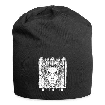 Meerjungfrauen - Jersey-Beanie - Schwarz - Vorne