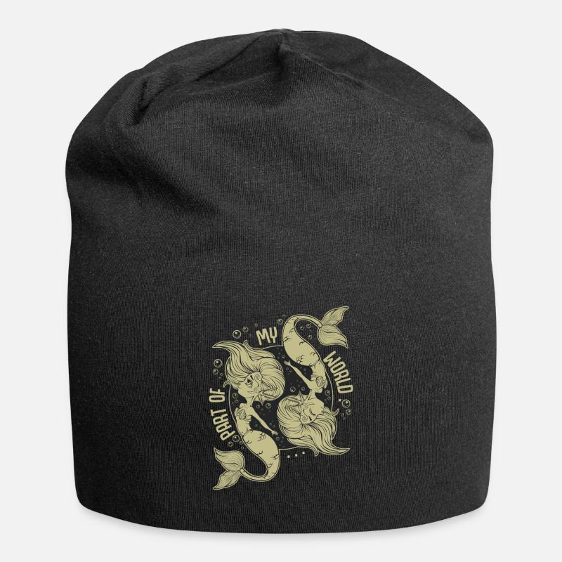 Mermaids - Jersey Beanie - black