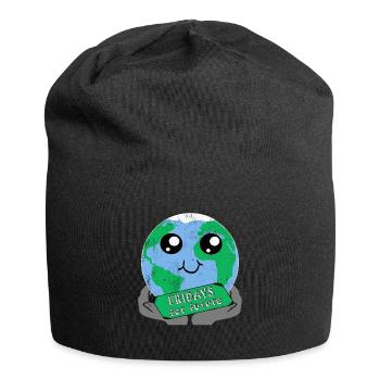 Fridays For Future Stop Climate Change Save Gift - Jersey Beanie - black - Front