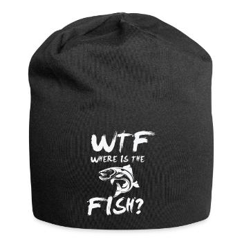 WTF Wheres the Fish - Jersey-Beanie - Schwarz - Vorne