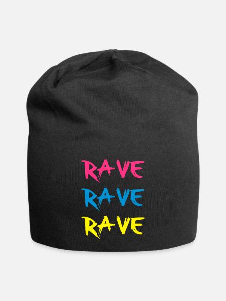 Rave - Jersey-Beanie - Schwarz