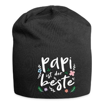 Dad is the best - Father's Day - Jersey Beanie - black - Front