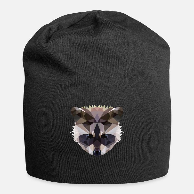 Polygon Waschbaer Racoon - Jersey-Beanie - Schwarz