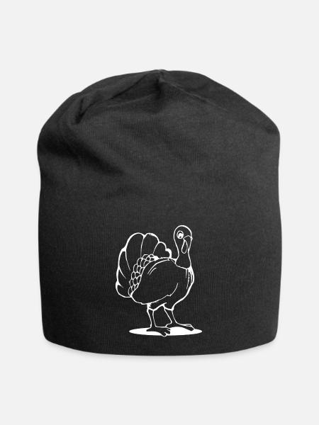 Thanksgiving - Jersey-Beanie - Schwarz