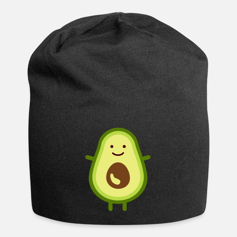 Avocado - Jersey-Beanie - Schwarz