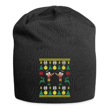 Dancing Nutcracker Dabbing Nutcracker Knittered - Jersey Beanie - black - Front