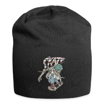 Skate Skull - Jersey Beanie - black - Front