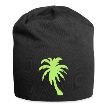 Palmen Baum Palmen - Jersey-Beanie - Schwarz - Vorne