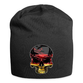 deutschland totenkopf - Jersey-Beanie - Schwarz - Vorne