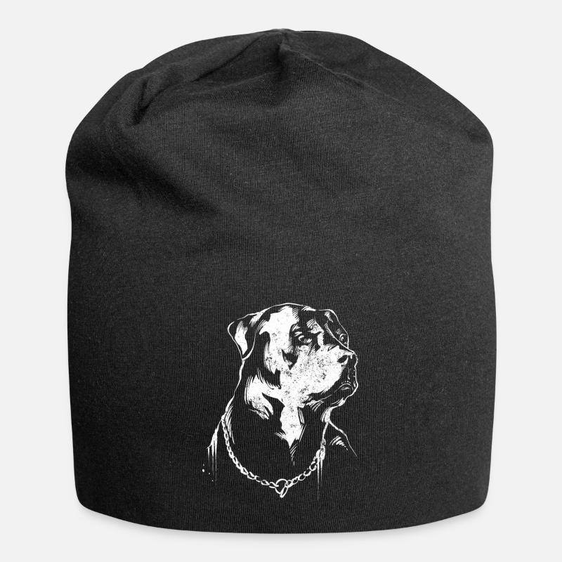 Rottweiler - Jersey-Beanie - Schwarz