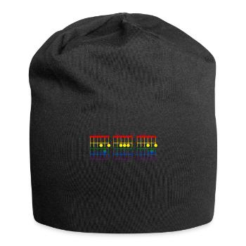 Guitar Chord Dad Lgbt - Jersey Beanie - black - Front