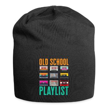 Old School Playlist - Jersey-Beanie - Schwarz - Vorne