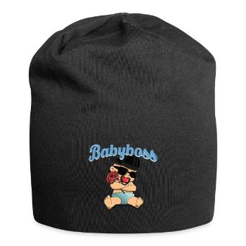 Bébé comme un patron - Babyboss tout-petit enfant parents - Bonnet en jersey - noir - Devant