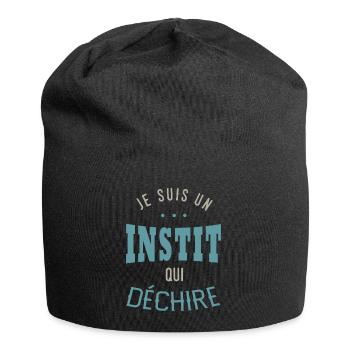I AM AN INSTIT THAT TORCHES gift - Jersey Beanie - black - Front