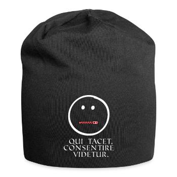 qui se tait semble être d'accord que le latin sait - Bonnet en jersey - noir - Devant