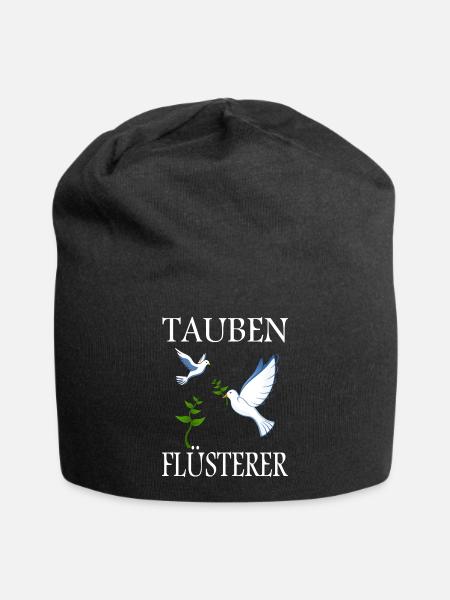 Tauben Flüsterer - Jersey-Beanie - Schwarz