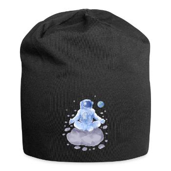 Yoga Astronaut - Jersey-Beanie - Schwarz - Vorne