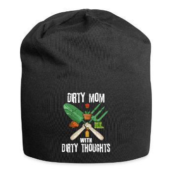 Jardin d'attribution disant pour votre jardinière maman - Bonnet en jersey - noir - Devant