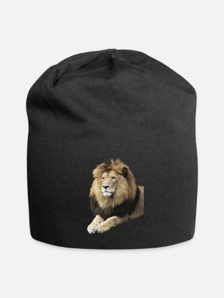 Lion - Jersey-Beanie - Schwarz