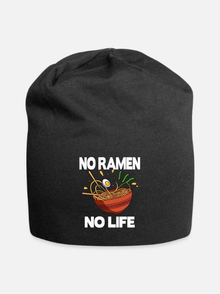 No Ramen No Life, Ramen, Japan Food - Jersey-Beanie - Schwarz