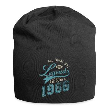 LEGEND ARE BORN IN 1966 birthday gift 56 years - Jersey Beanie - black - Front