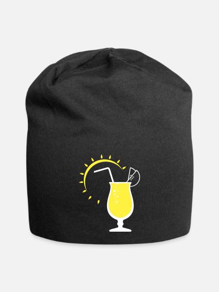 Limonade ensoleillée - Bonnet en jersey - noir