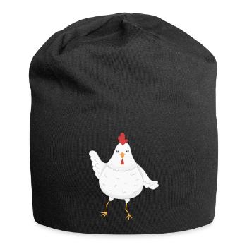 Chicken chickens - Jersey Beanie - black - Front