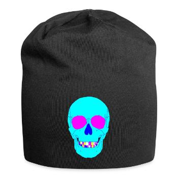 Skull colorful - Jersey Beanie - black - Front