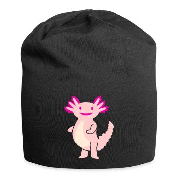 Cuddly Axolotl (3c, Kawaii Tail Lurch) - Jersey Beanie - black - Front