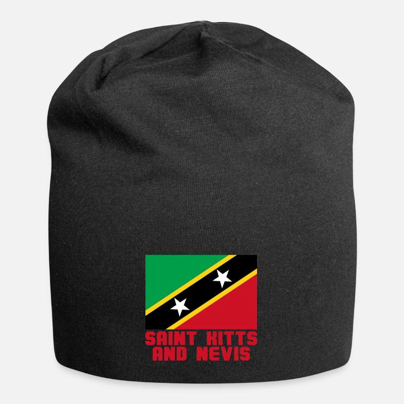 Saint Kitts and Nevis - Jersey Beanie - black