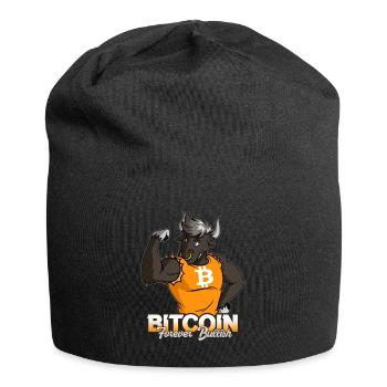 BITCOIN BULL RUN Cool Cadeau pour les fans de crypto - Bonnet en jersey - noir - Devant