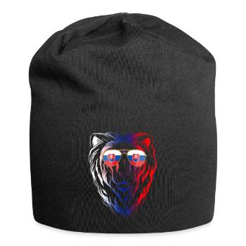 Slowakei - Jersey-Beanie - Schwarz - Vorne
