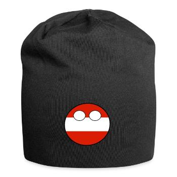 Countryball Land Heimat Österreich - Jersey-Beanie - Schwarz - Vorne