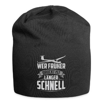 Segelflugzeuge - Jersey-Beanie - Schwarz - Vorne