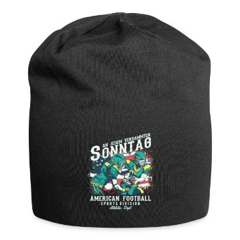 An jedem verdammten Sonntag | American Football - Jersey-Beanie - Schwarz - Vorne