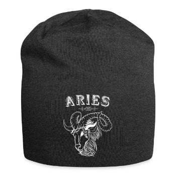 Aries Sternzeichen Widder - Jersey-Beanie - Anthrazit - Vorne