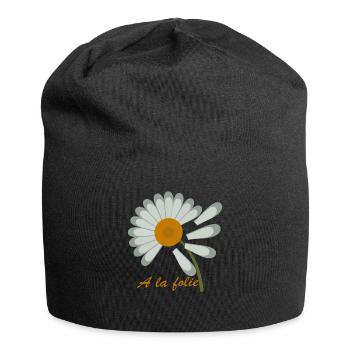 Ich liebe dich zum Wahnsinn - Jersey-Beanie - Schwarz - Vorne